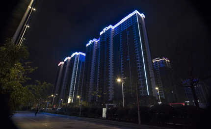 網(wǎng)紅打卡圣地，華體助力西安高新路夜景改造提升